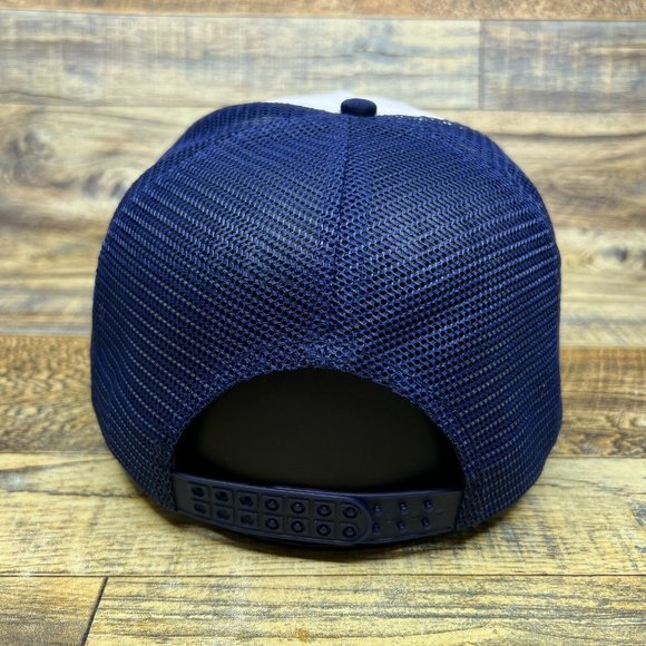 Montreal Expos Mens Trucker Hat Navy Snapback 1986 Logo Canadian Baseball Cap - Picture 4 of 7